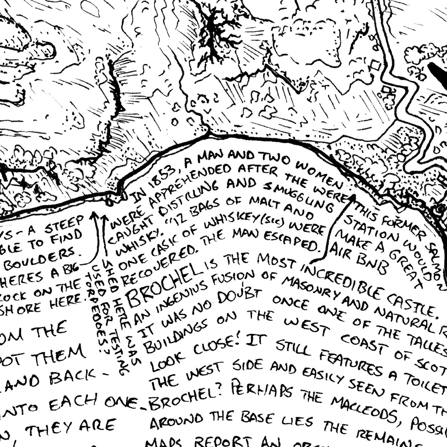 Sea of Stories Raasay Map