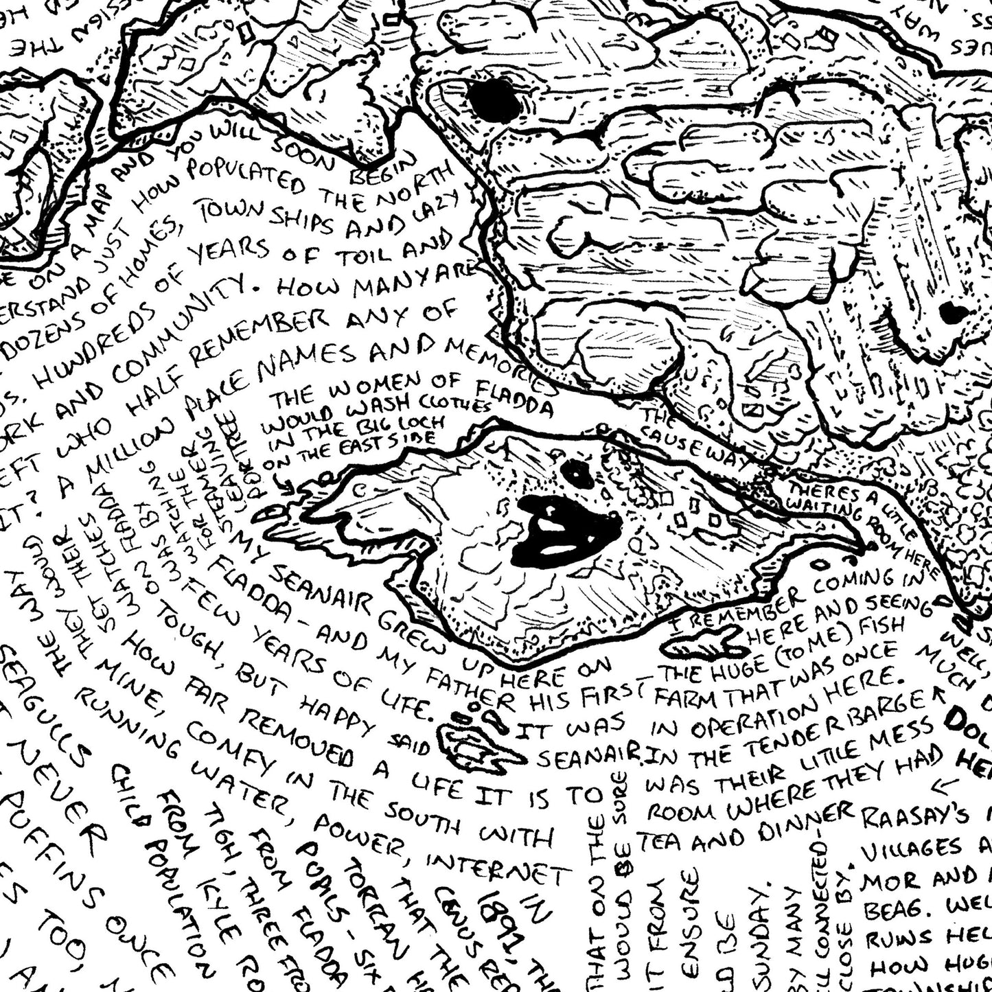 Sea of Stories Raasay Map