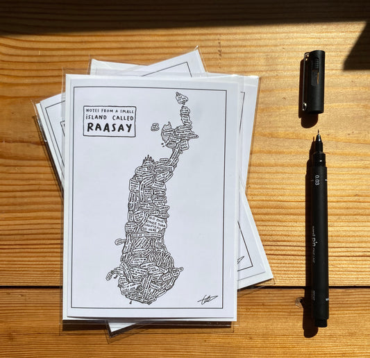 Notes from a Small Island Called Raasay Greeting Card