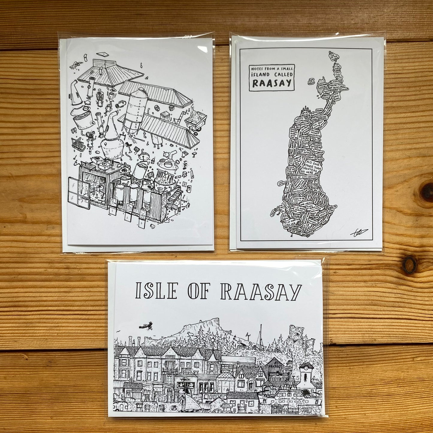 Isle of Raasay Cards Pack of 3